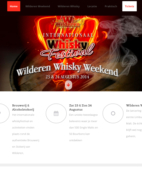 Webdesign Wilderen Whisky Weekend
